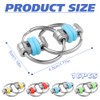 16 Pieces Flippy Chain Fidget, Anxiety Relief Key Chain, Bike