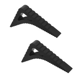 ドアストッパー 2個セット ストッパ ストッパー ドア 差し込み式 引き戸 ストッパー ドア止め 挿入式 シンプル スライドドア 固定 防風 室内 家庭用 オフィス用 ゴム製 （黒）