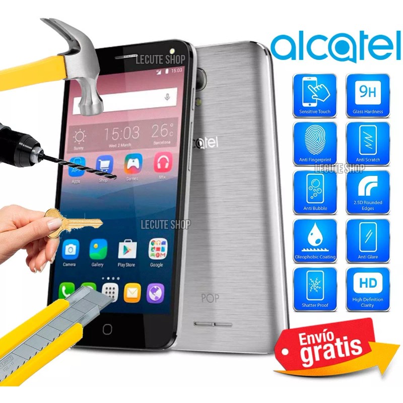 Tempered Glass Mica Cristal Templado Alcatel A5 Gorilla Glass 9h
