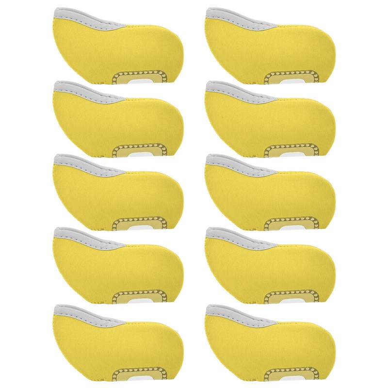 10Pcs Golf Putter Head Cover Iron Club See Through Window