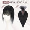 MY-LADY Human Hair Toppers for Women Real Human Hair with