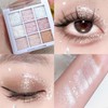 9 Colours Jutqut Glitter Eyeshadow Palette, Sparkling Eyeshadow Palette Shimmer,
