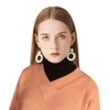 Turtleneck Dickies Women, Fake Turtleneck Half Mock Turtlenecks Dickies, Black