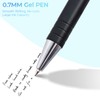 M&G Ballpoint Pens, 0.7mm Fine Point Black Ink Retractable Ballpoint