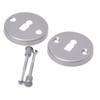Aqbau® Door Knob, Rotatable with Rosette BB Button Pusher Rotary