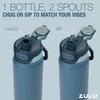 ZULU Powerfill Pro 24oz Stainless Steel Water Bottle with Quick