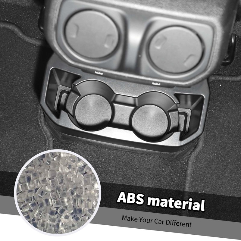 Jimen for JL Rear Cup Holder, Dual Extra Cup Holder