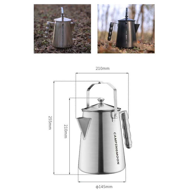 Milk Kettle Stainless Steel Large Capacity Kettle Camping Picnic Teapot