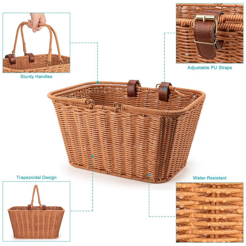 CXWXC Bike Basket - Durable Front Bicycle Bike Baskets