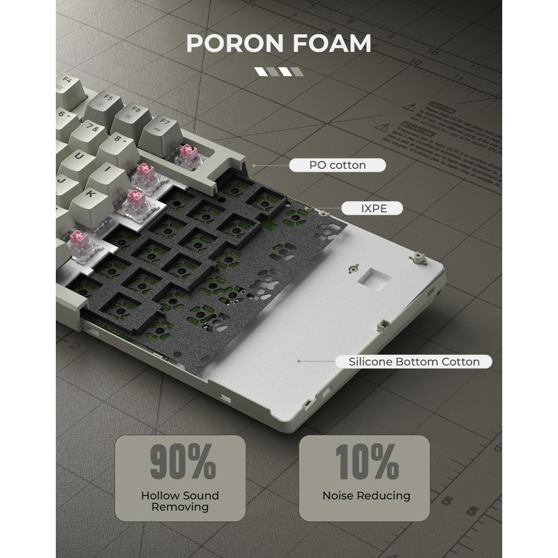 Rapid Trigger Gaming Keyboard,XVX G75 Hall Effect Keyboard Magnetic Switch