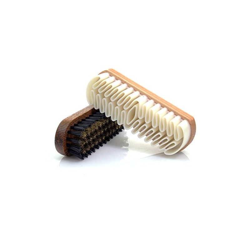 TelMo Nubuck Brush with Crepe Pad and Suede Brush Suede
