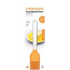 Fiskars Silikonpinsel, Länge: 19 cm, Kunststoff/Silikon, Orange/Weiß, Functional Form, 1023614