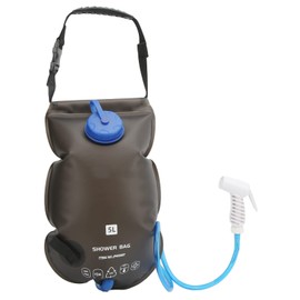 BuyWeek Camping Shower Bag, 5L Portable Outdoor Shower Bag, Bath Bag with Shower Head for Camping, Travel, Hiking