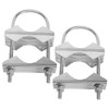 Ahvqevn 2 Sets Double Antenna Mast Clamp V Jaw Bracket