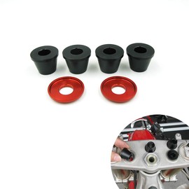 OUDIMO Motorcycle Handlebar Clamp Mount Bushings Cone For KXF CRF YZF RM Dirt Pit Bike Motorbikes Handle Bar Riser Bushing Kit (Black)