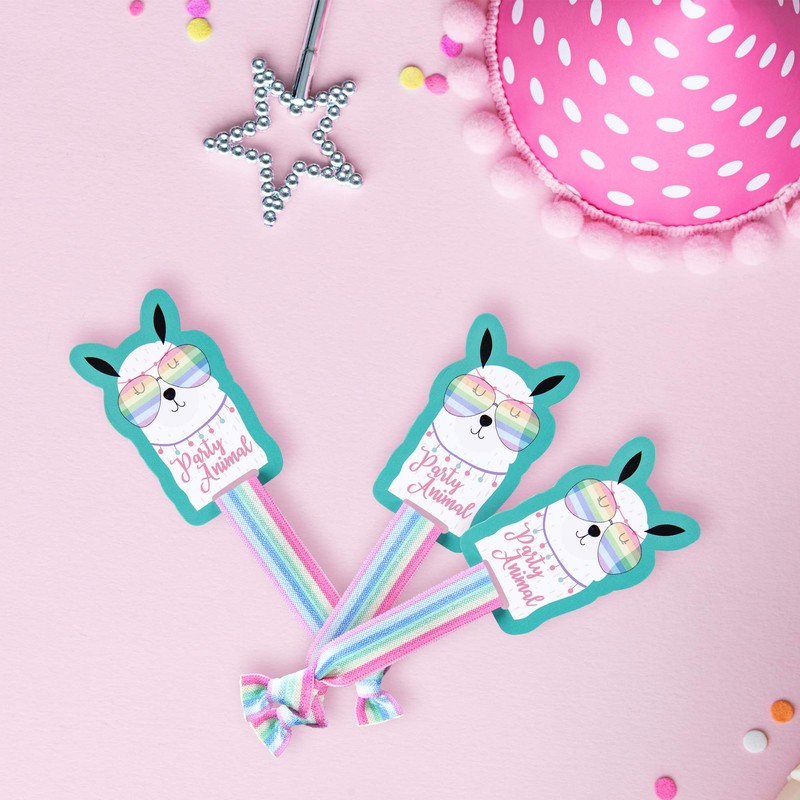 Llama - Lazos para el pelo, Paquete de 12