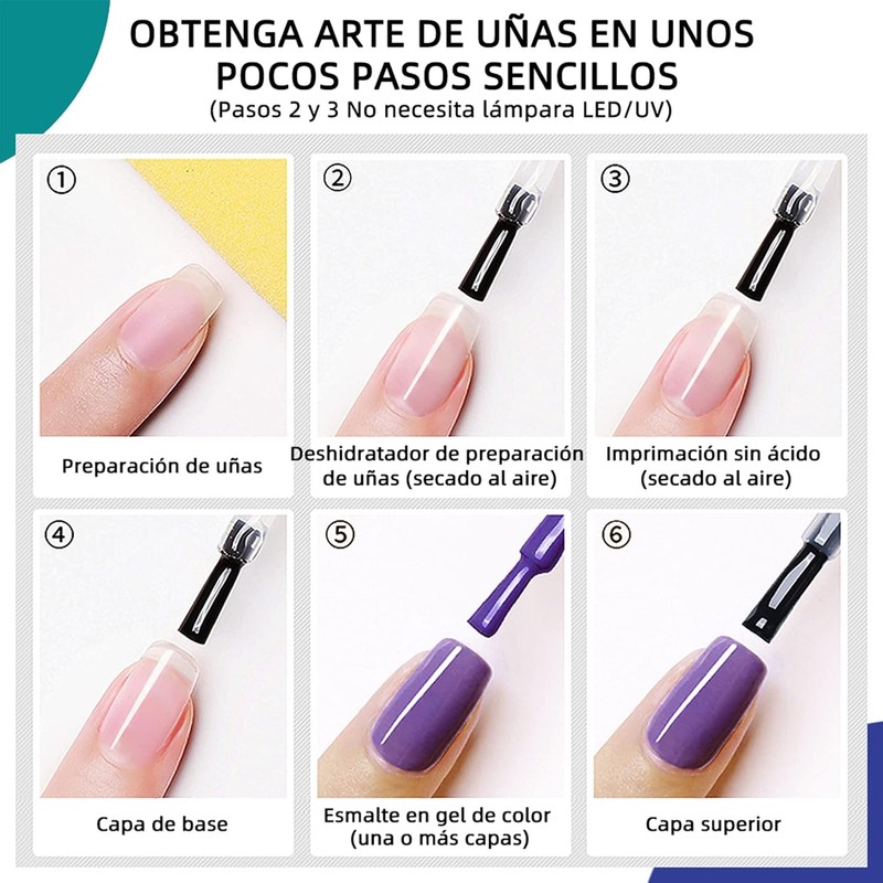 Morovan kit de imprimación de uñas con deshidratador de preparación