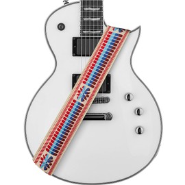 AMUMU Guitar Strap Woven Color Stripe for Bass, Electric & Acoustic Guitar Accessories