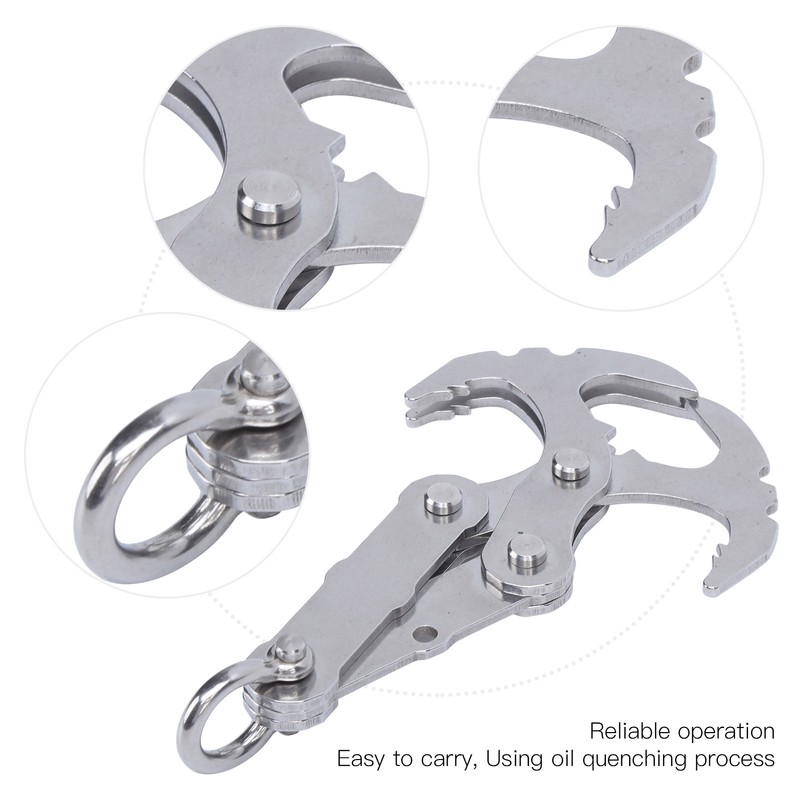 Grappling Hook Reliable Portable Durable Stainless Steel Outdoor Survival Claw