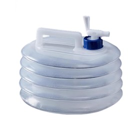 Car Driving Water Bucket with Folding Space-Saving for Traveling Press to Release Water Folding Portable Water Bucket, 5L