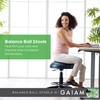 Gaiam Balance Ball Chair Stool, Half-Dome Stability Ball Adjustable Swivel