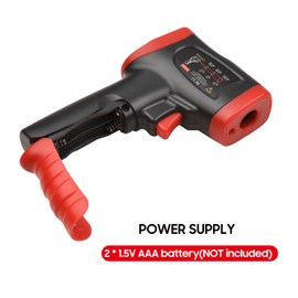 -50℃～600℃ /-58℉～1112℉ Colorful Screen Infrared Thermometer IR Laser Thermometer Handheld Non-Contact Digital Temperature Tester Pyrometer Temperature Gun for Kitchen Cooking BBQ Chocolate Pizza Industrial【Non-Body Use】