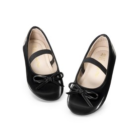 DREAM PAIRS - Zapatos de vestir para niñas pequeñas, para fiesta, boda, niña de flores, Todo negro, 16 MX Niñito