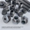 Everflow Supplies BMBU3121 3-1/2" x 3" Black Malleable Iron Bushing
