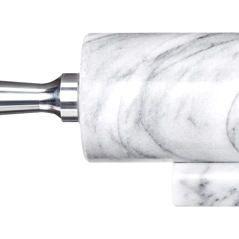 Fox Run 8648 Marble Rolling Pin and Base with Aluminum