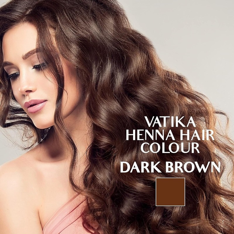 Dabur Henna Hair Color - Dark Brown, Dye , Ammonia