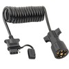 MECMO 7 Way Blade to 4 Way Flat Trailer Adapter
