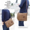 Unisex Messenger Bag Casual Canvas Bag Shoulder Sling Bag Satchel