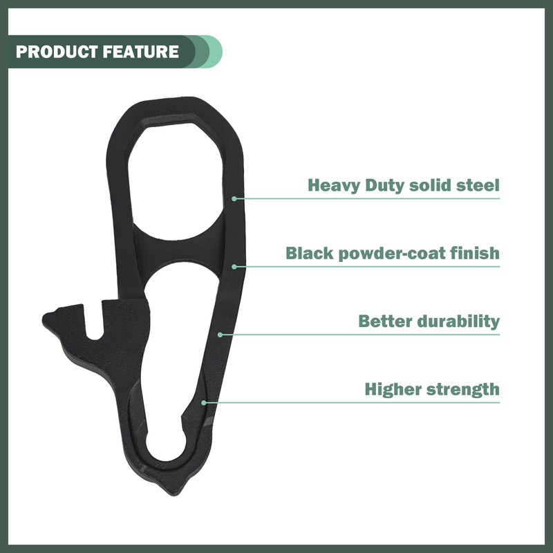 Heavy Duty Front Tow Hooks Fit for 2019-2024 Dodge Ram