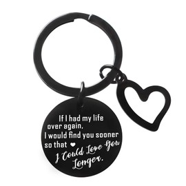 MADHAHEFU Couples Keyring Anniversary Valentines Gifts for Him Her Wife Husband Boyfriend Girlfriend Christmas Birthday Gifts