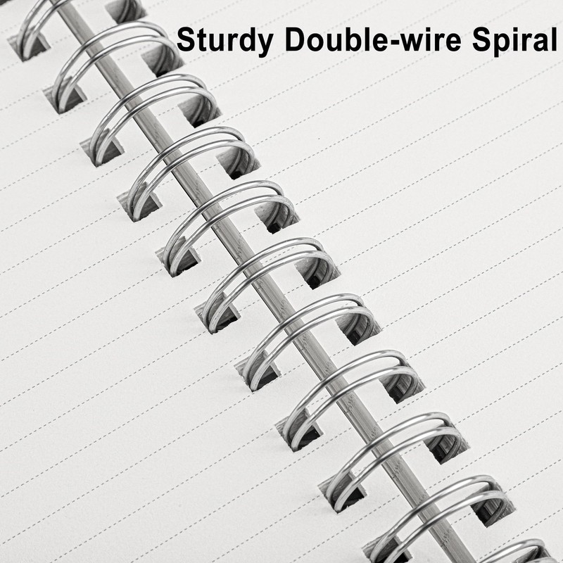 RETTACY Spiral College Ruled Notebook, 300 Pages, A5 Medium Size