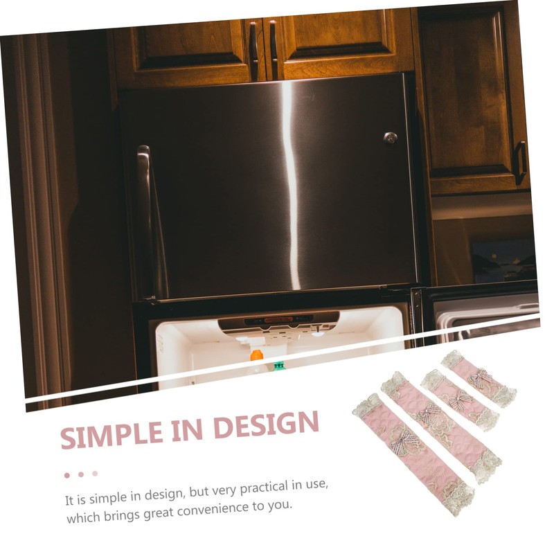 CORHAD Fridge Door Handle Covers Black Protective Covers for Refrigerator