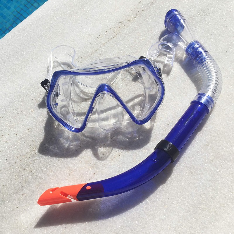 Zoggs Reef Explorer Snorkel and Mask Set, Blue, Adult