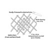 American Pro Décor 14-Bottle Trimmable Wine Rack Lattice Panel Inserts