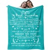 Omokil Best Friend Blanket Gifts, Friendship Gifts for Women, Bestie
