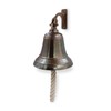 6" Solid Brass Bell Marine Wall Mounted Ship Nautical Bronze