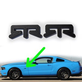 FMS Gear PAIR (2) RTR Fender Emblems Fits FORD MUSTANG Side Badge Nameplate Decal Drift