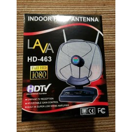 Lava Original LAVA HD-463 Indoor HDTV Antenna, Full HD 1080, Built-In Amplifier