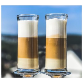 Topkapi Verano 250.622-piece iced coffee glasses, latte coffee glasses, milkshake glasses, frappe glasses, latte macchiato glasses, 300 ml, height 15.7 cm