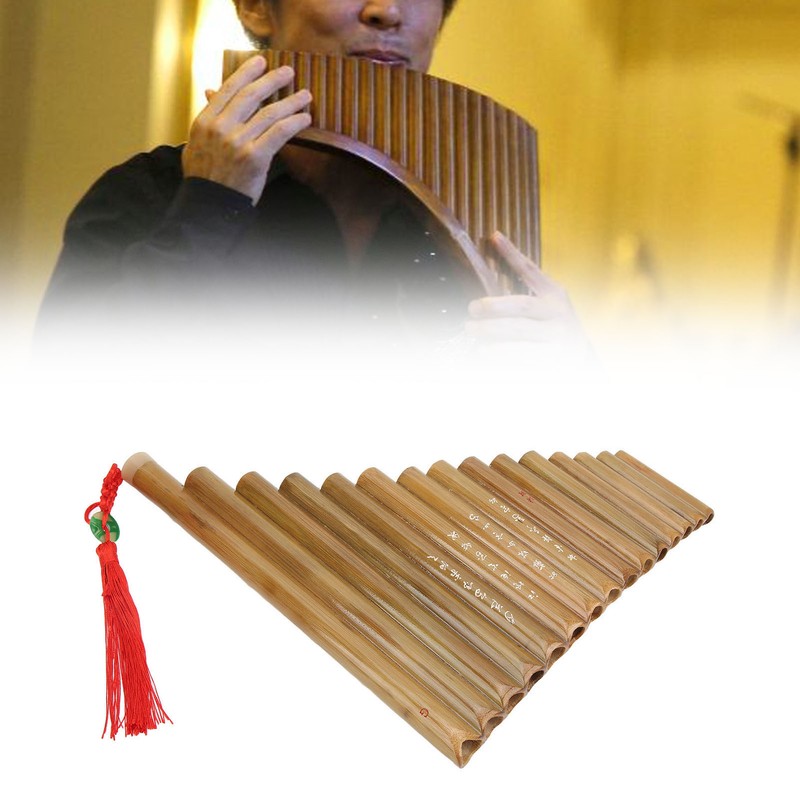Pan Flute 15 Pipes G Key Chinese Traditional Musical Instrument