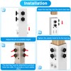 FOROIRON 2025 Up-Grade 4 Pack Carbon Steel Dorm Bed Riser