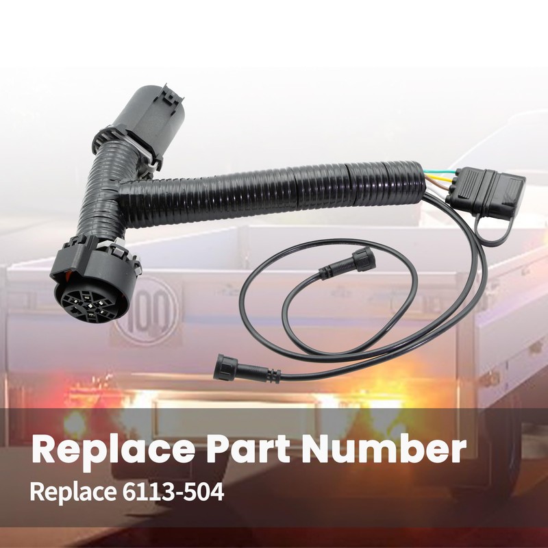 7 Pin Trailer Wiring T-Harness Adapter Plug Fit for Jeep