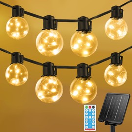 KepStars Outdoor String Lights Solar Powered Waterproof, 50ft 20 LED Bulbs