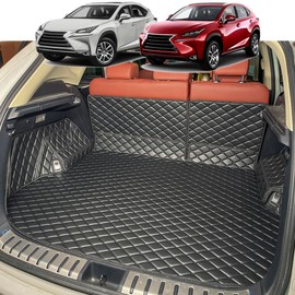 7DEEKEI Cargo Mat for 2015-2021 Lexus NX200t NX300 NX300H Trunk Mat ＆ Rear Backrest Mat Cargo Liners All Weather Waterproof