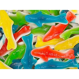 FirstChoiceCandy Fantastic Gummy Shark (Rainbow Assorted Sand Sharks, 2 Pound)