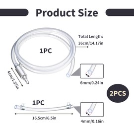 Brake Bleeding Hose Kit for Motorcycle & Car, Brake Bleed Pipe, Clutch Brake Hose, Check Valves & Hoses, Hydraulic Brake Bleeder Kit for Motorcycles, Cars & Bicycles